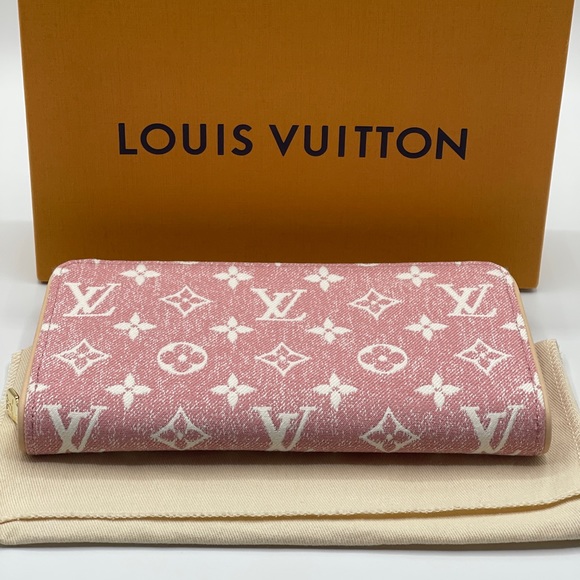 Louis Vuitton Jacquard Denim Monogram Long Round Zippy Wallet Limited Edition - Picture 13 of 16